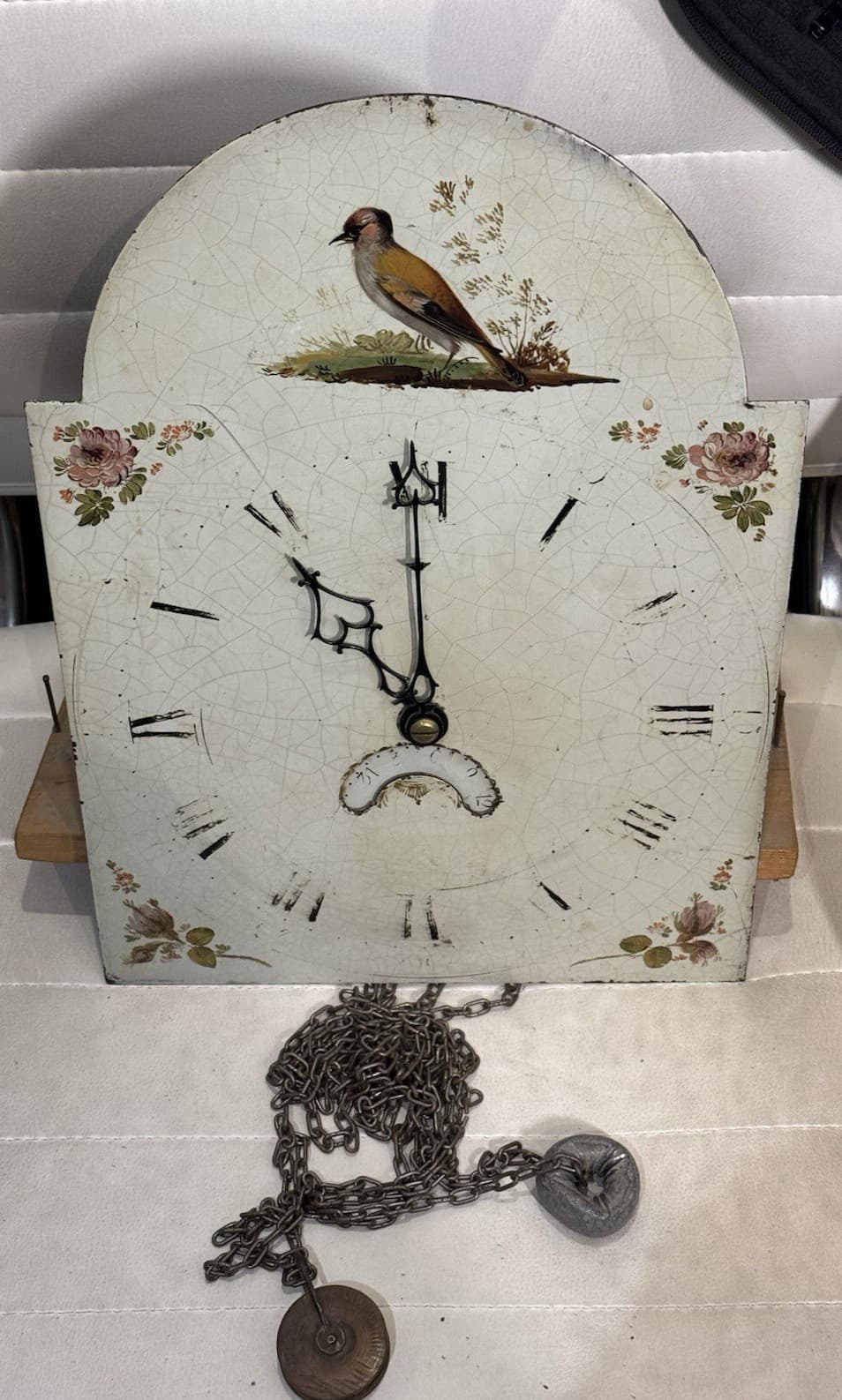 Antique 30hr Longcase Movement And Dial 15ins X 11ins