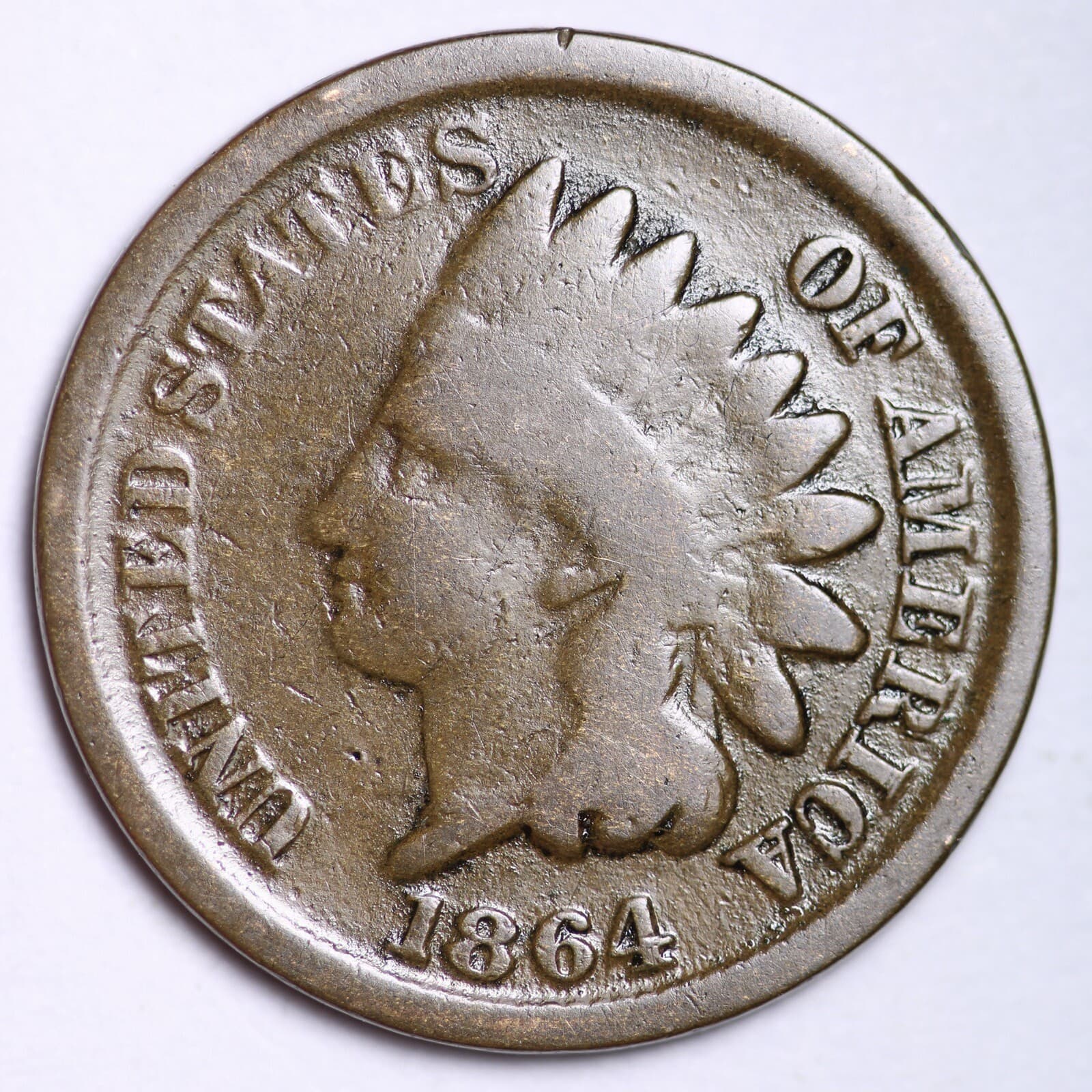 1864 BR INDIAN HEAD CENT G/VG FREE SHIPPING LOWEST PRICES ON THE BAY