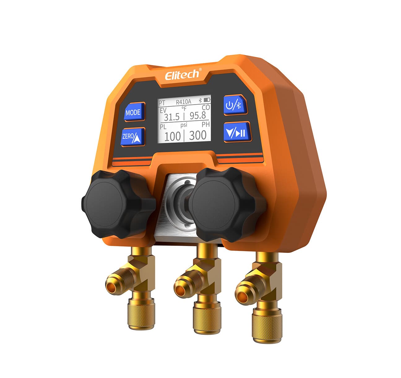 Open Box Elitech AC Manifold Gauge App Control  Pressure Gauges, DMG-4B 2