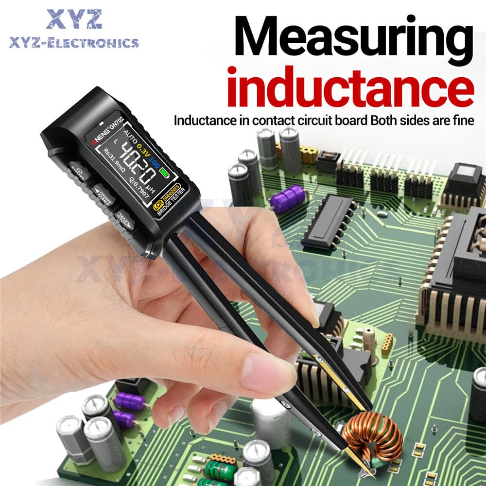 GN702 Smart Tweezer LCR Digital Bridge Meter Capacitor Inductor Component Test