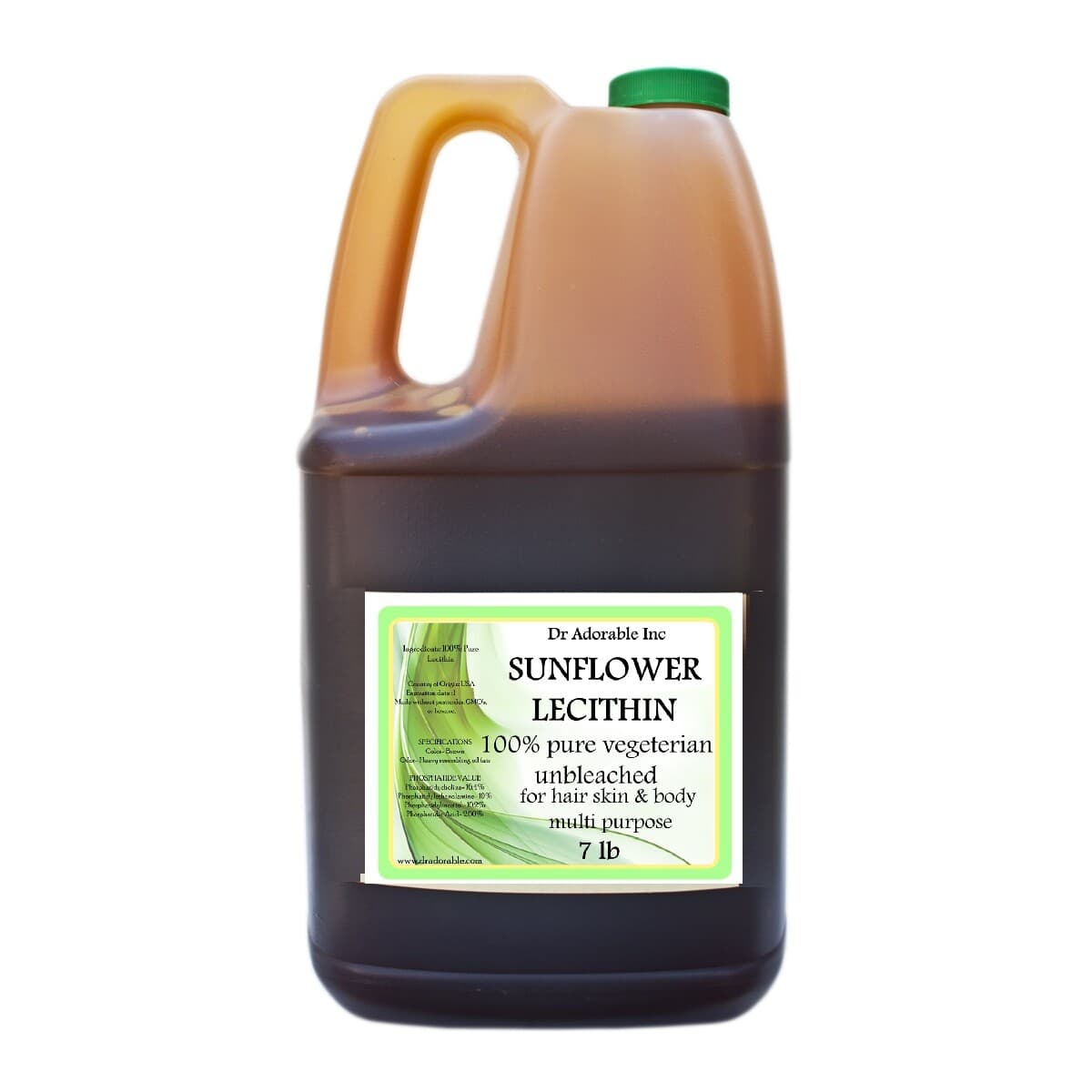 SUNFLOWER LECITHIN VEGETARIAN UNBLEACHED FLUID LIQUID