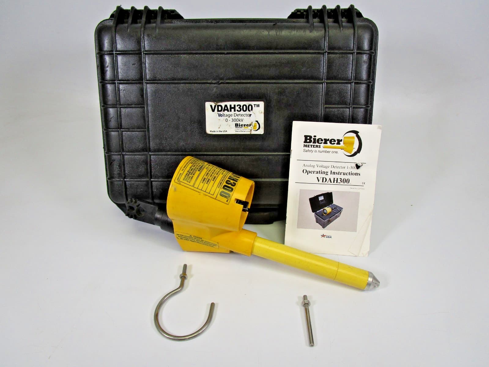 BIERER ANALOG VOLTAGE DETECTOR VDAH300 TOOL 0-300k V PHASE TO GROUND VOLTAGE