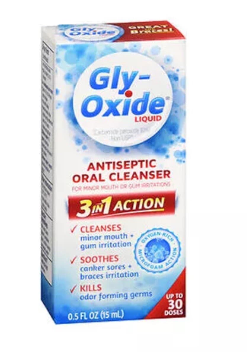 Gly-Oxide Antiseptic Oral Cleanser Liquid 0.5 oz By Gly-Oxide Exp 11/24 5