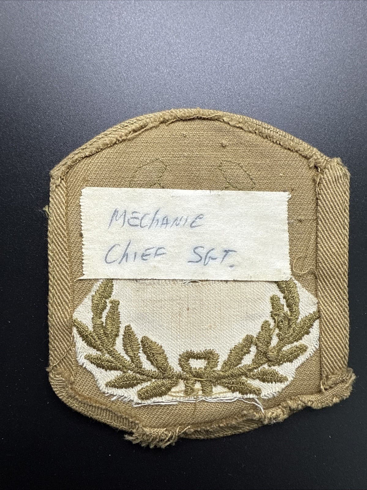 WWI Army Master Engineer Patch, Combat Engineer Mechanic Patch, Chief Sergeant 2