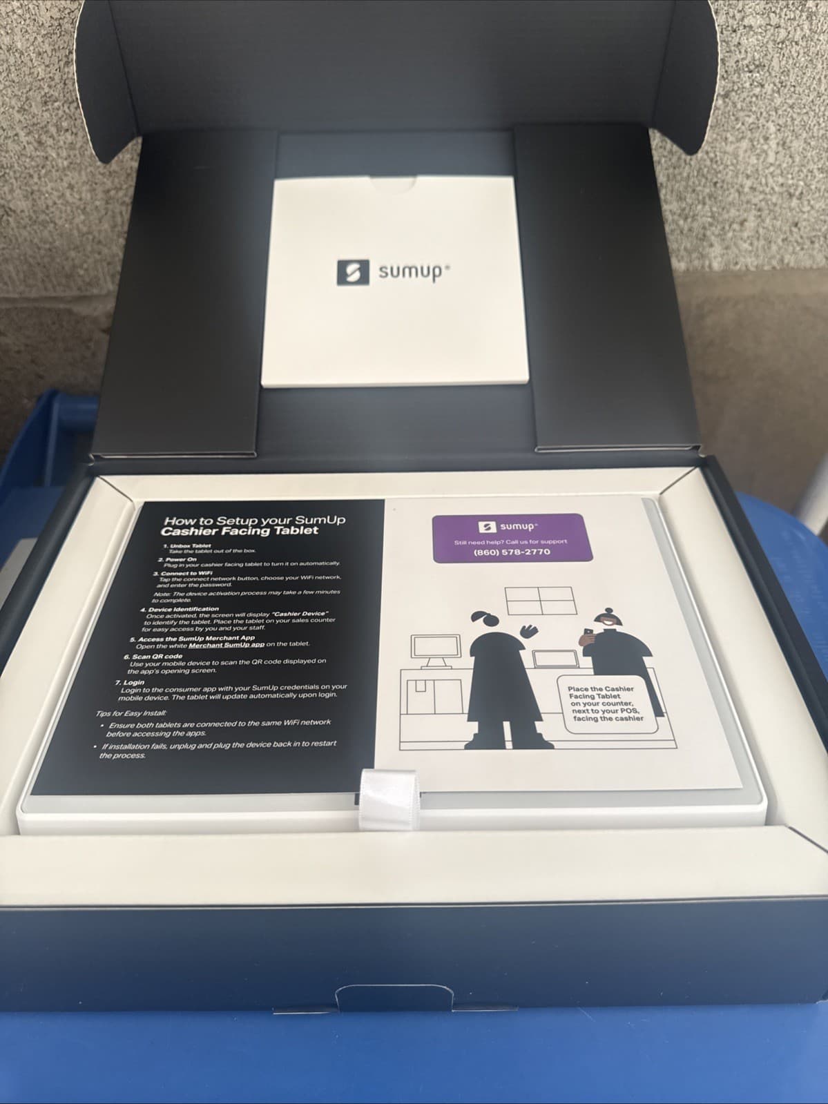 SumUp POS 10.1" Touchscreen Android Tablet USB Ethernet Port - NEW 2