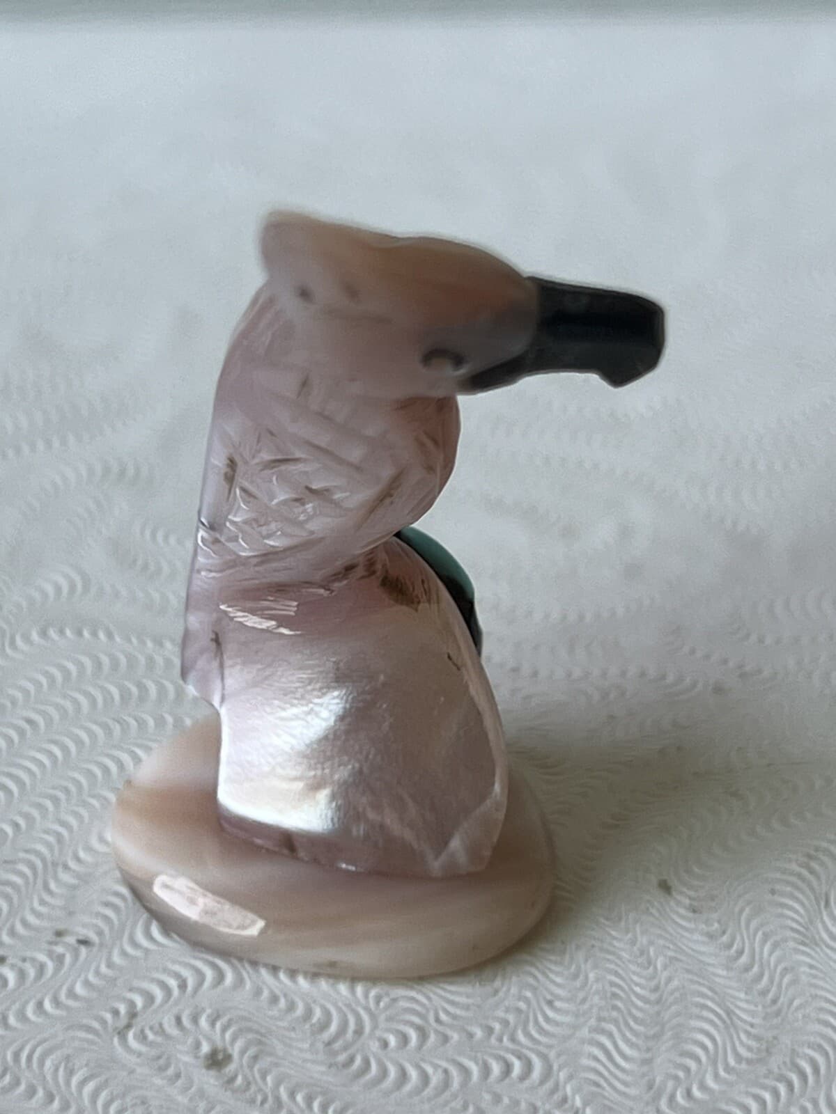 Zuni Parrot Bird Darrin Boone *SIGNED* Mussel Abalone Sunface Mm2 16 4