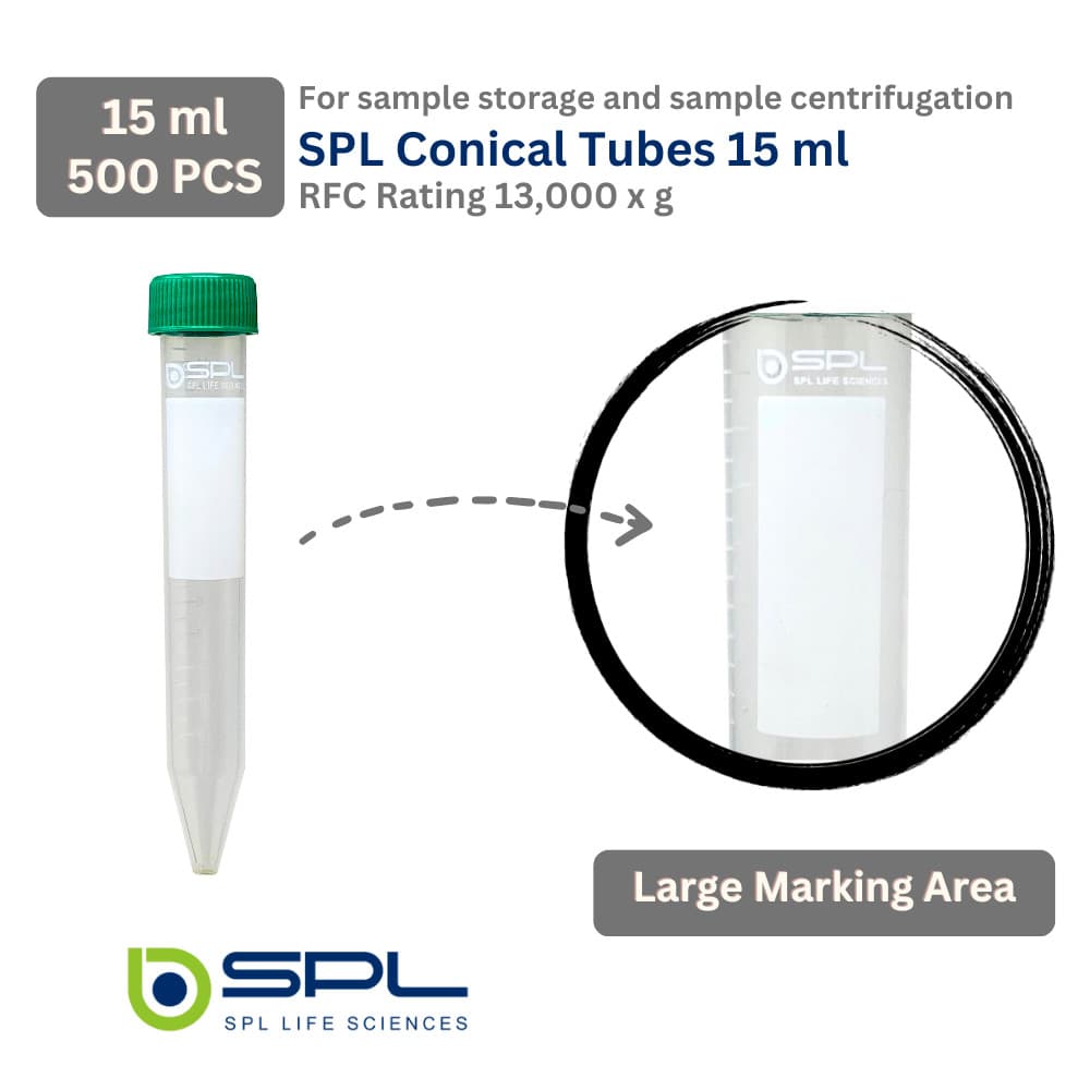 SPL 15 ml Conical Centrifuge Tube,PP/HDPE, Sterile, #50015E 6
