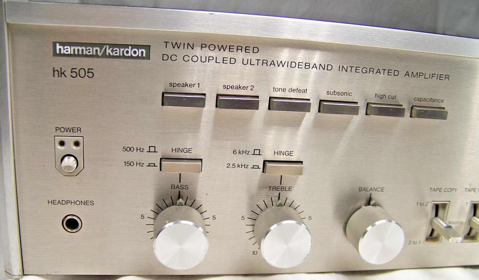 Harmon Kardon HK 505 DC Coupled Ultrawideband Integrated Amplifier NO AUDIO 3