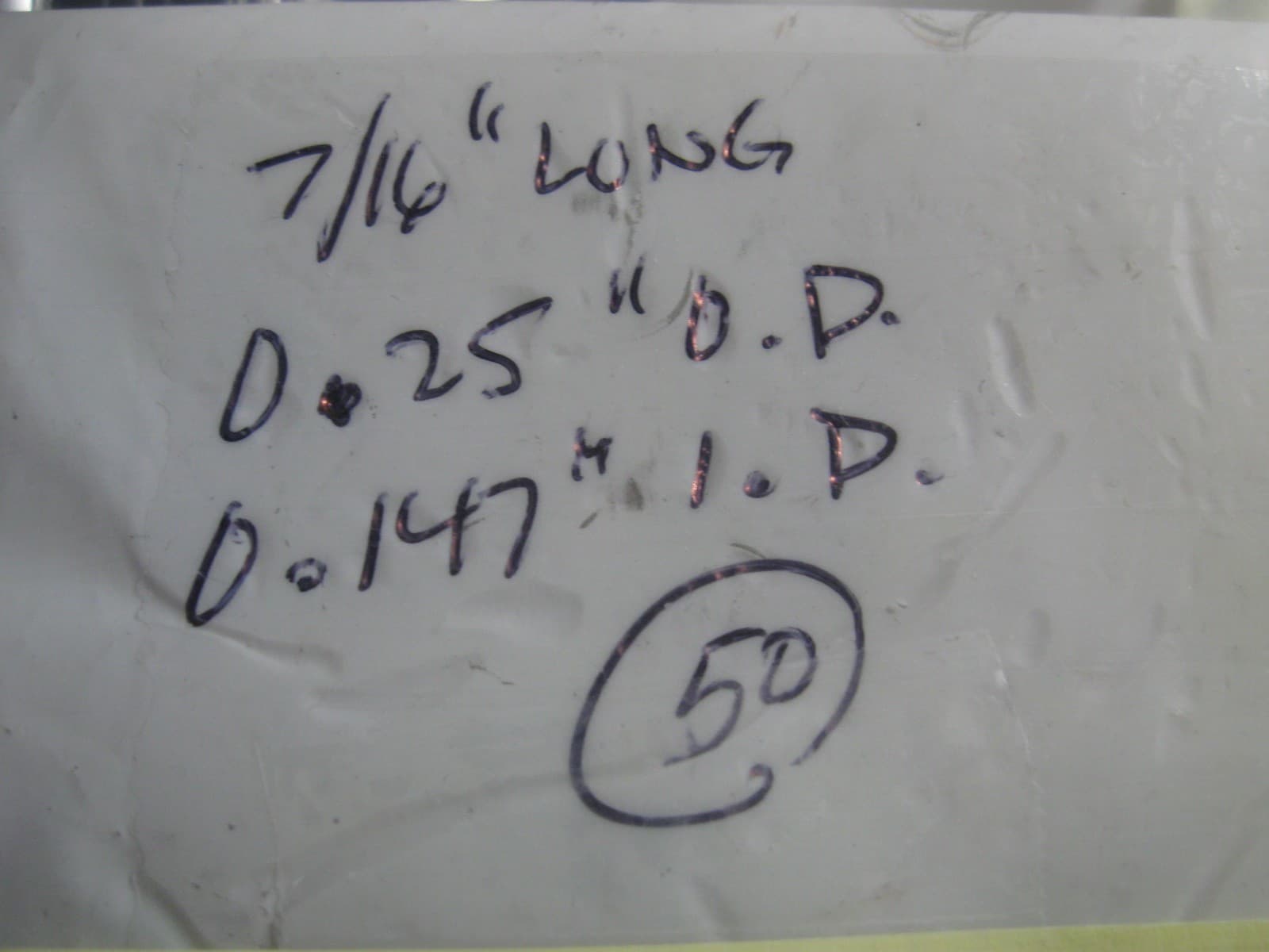 Standoff Aluminum Round 1/4" OD 0.147" ID x 7/16” long - 115 pcs - Use with 6-32 4
