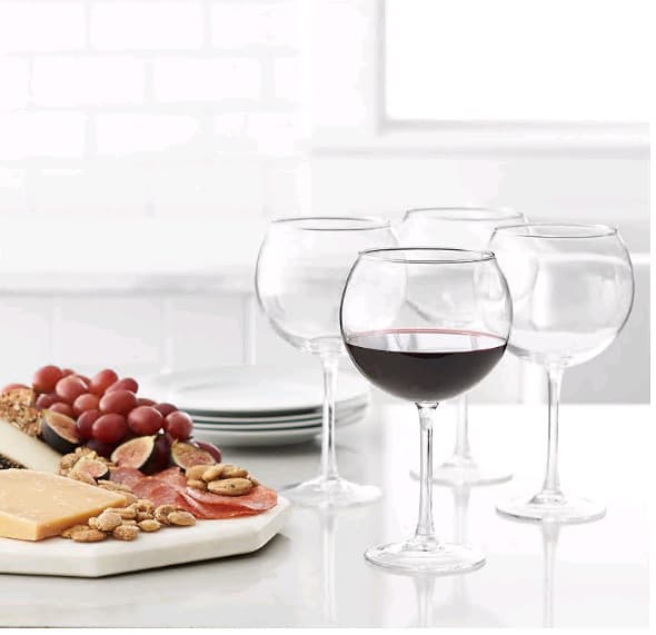 Red Wine Balloon Wine Glasses 20 Ounce Set of 4 4