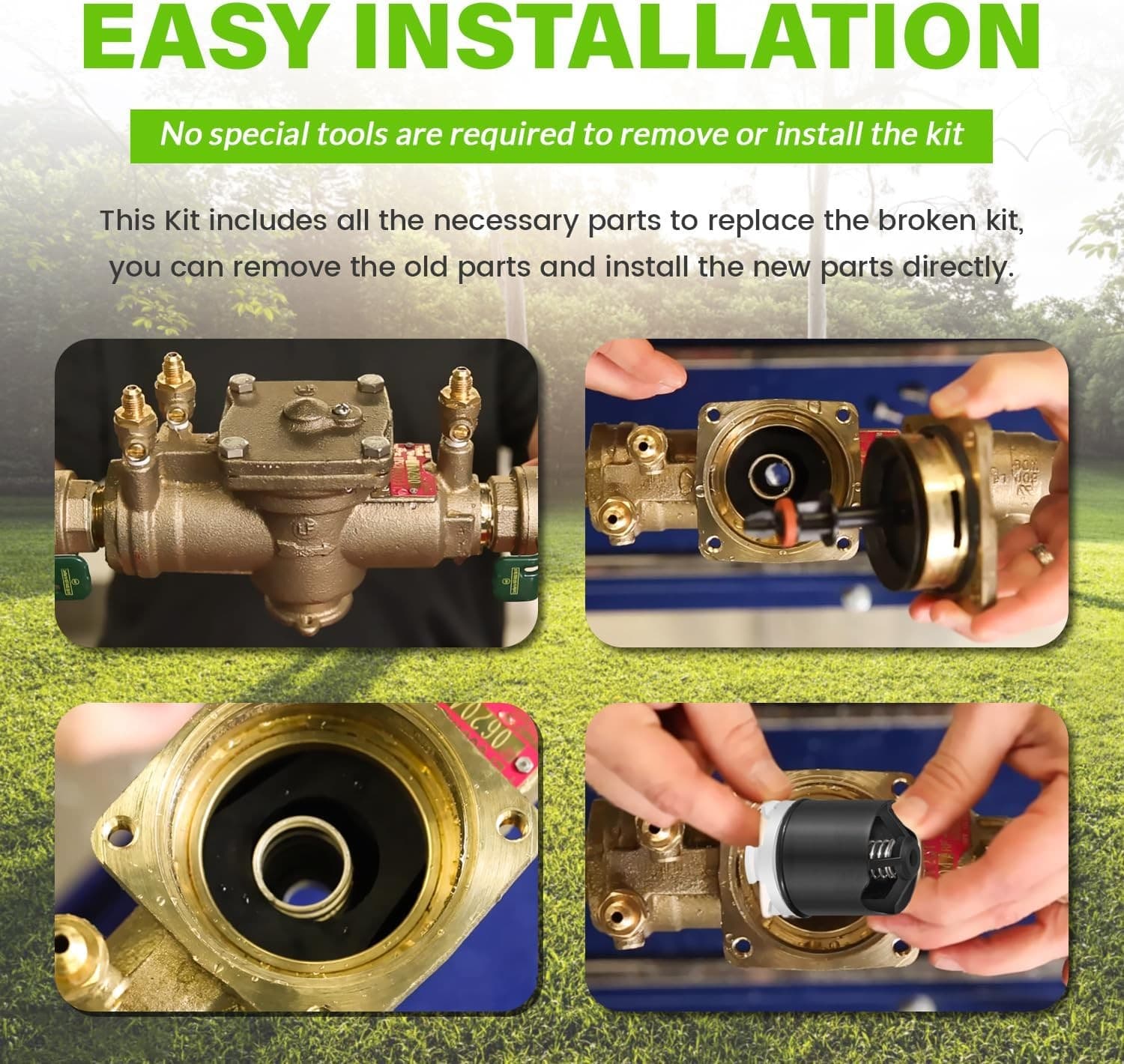 for Watts 1/4-1/2" LF009/009 Reduced Pressure Zone Total ValveRepair Kit 0887298 4