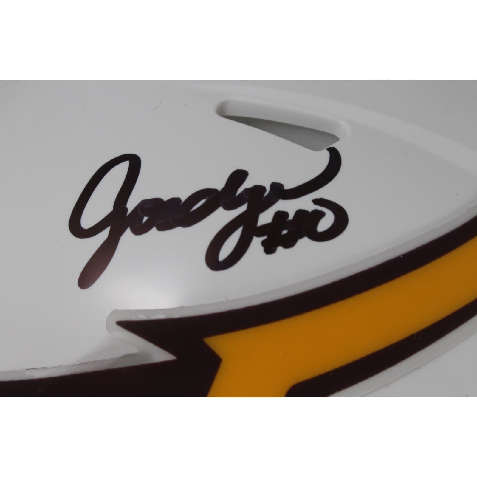 Jordyn Tyson Autographed Arizona State Sun Devils Wht Mini Helmet Beckett 50098 2