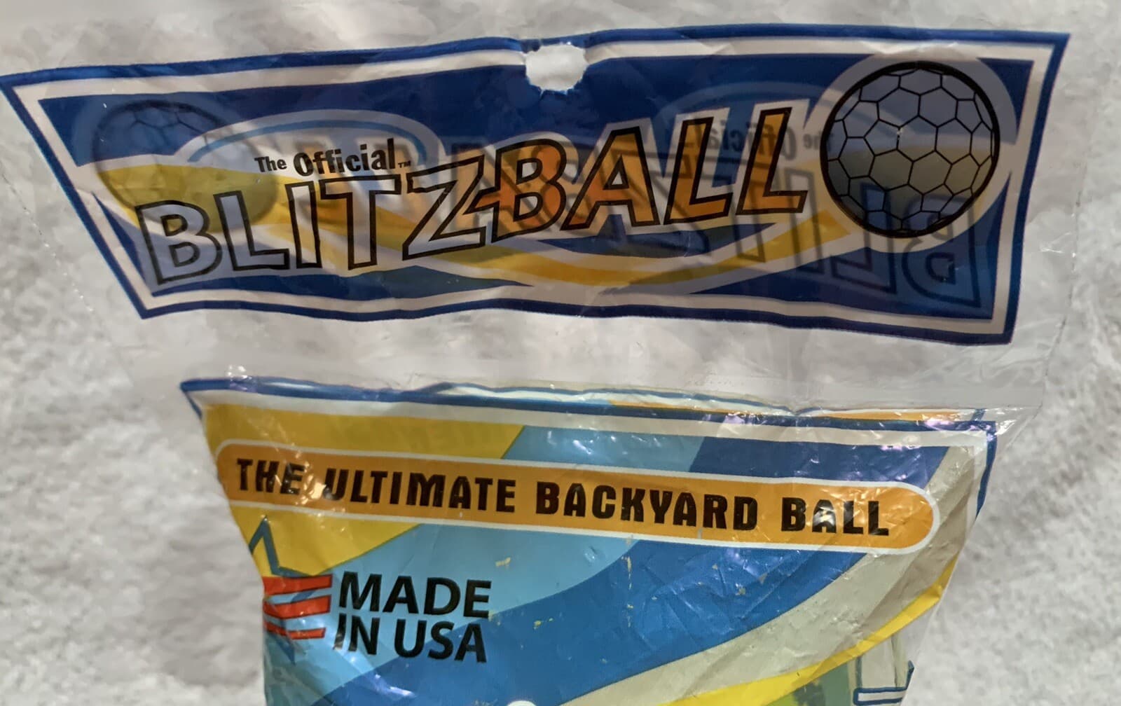NEW BlitzBall 3ct Pack Neon Yellow Plastic Balls The Ultimate Backyard Ball 4