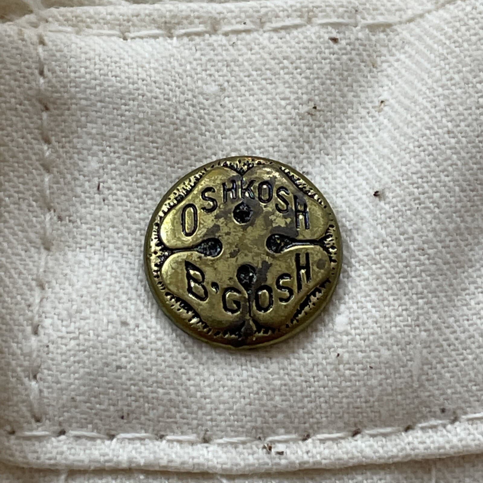 VINTAGE OSHKOSH BGOSH TRIM PAINTERS DENIM JEANS Size Boys 11 R 24 X 27 Rare 3