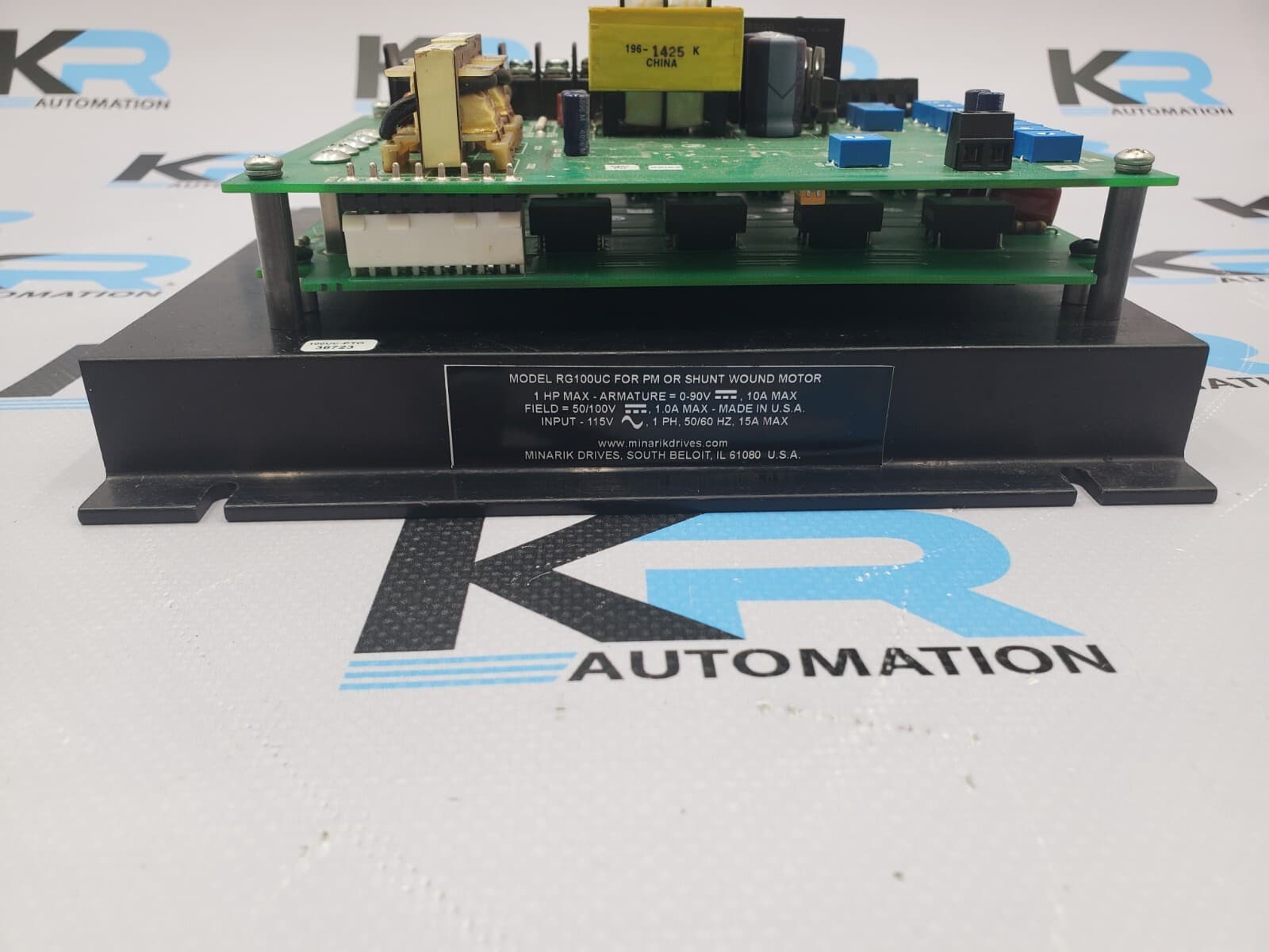 TESTED Minarik RG100UC Motor Drive Board 115V 1Ph 50/60Hz 15A Max 4