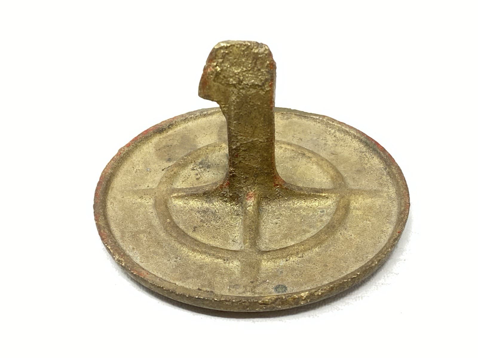 Vintage Enjoy Grapette Soda Walk Safely Heavy Brass Sidewalk Marker Nice Cond.! 3