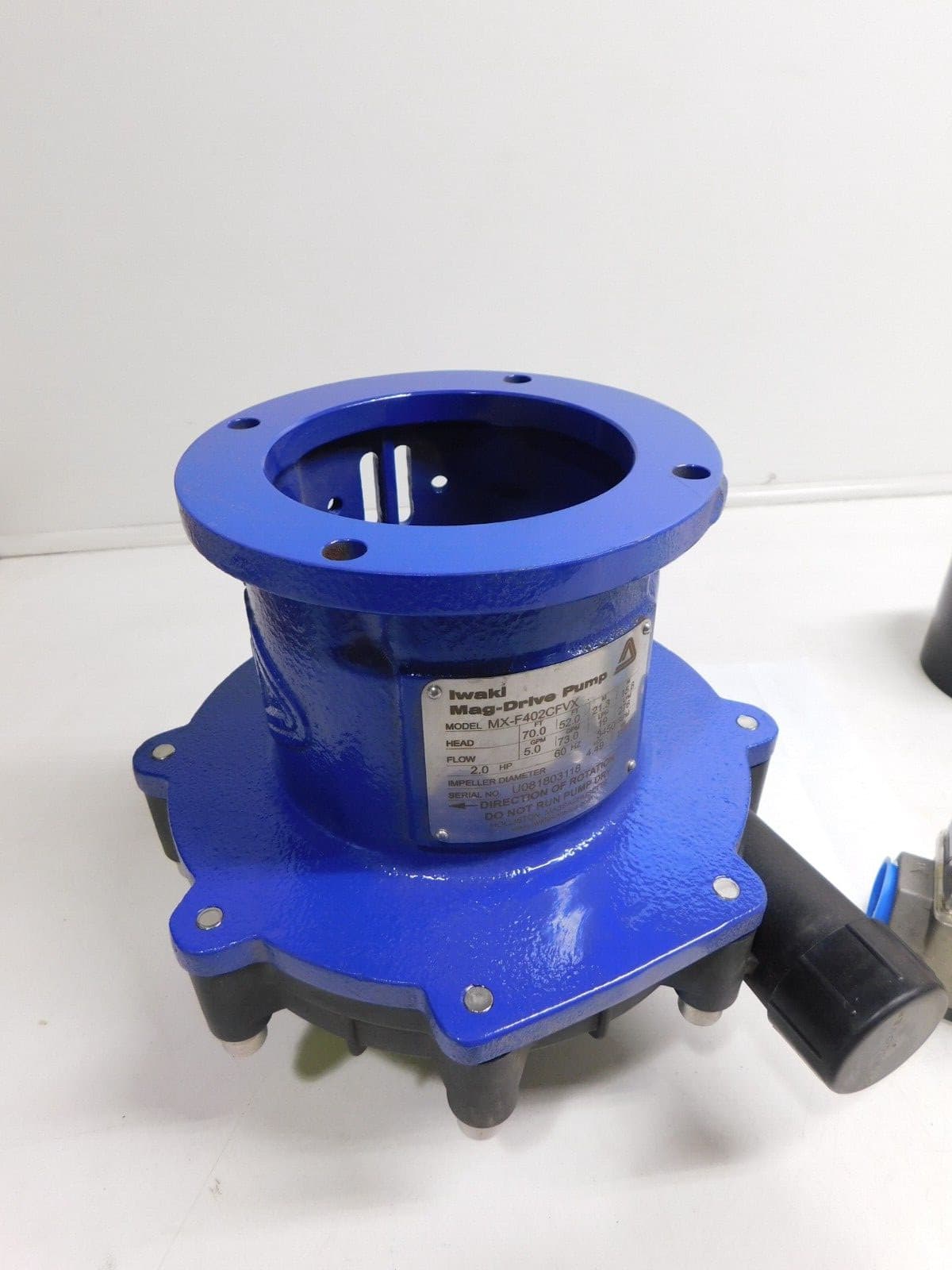 NEW Iwaki Magnetic Drive Pump MX-F402CFVX, 73 GPM, 52 Ft Hd, 2 HP, 3450 RPM, Mag 6