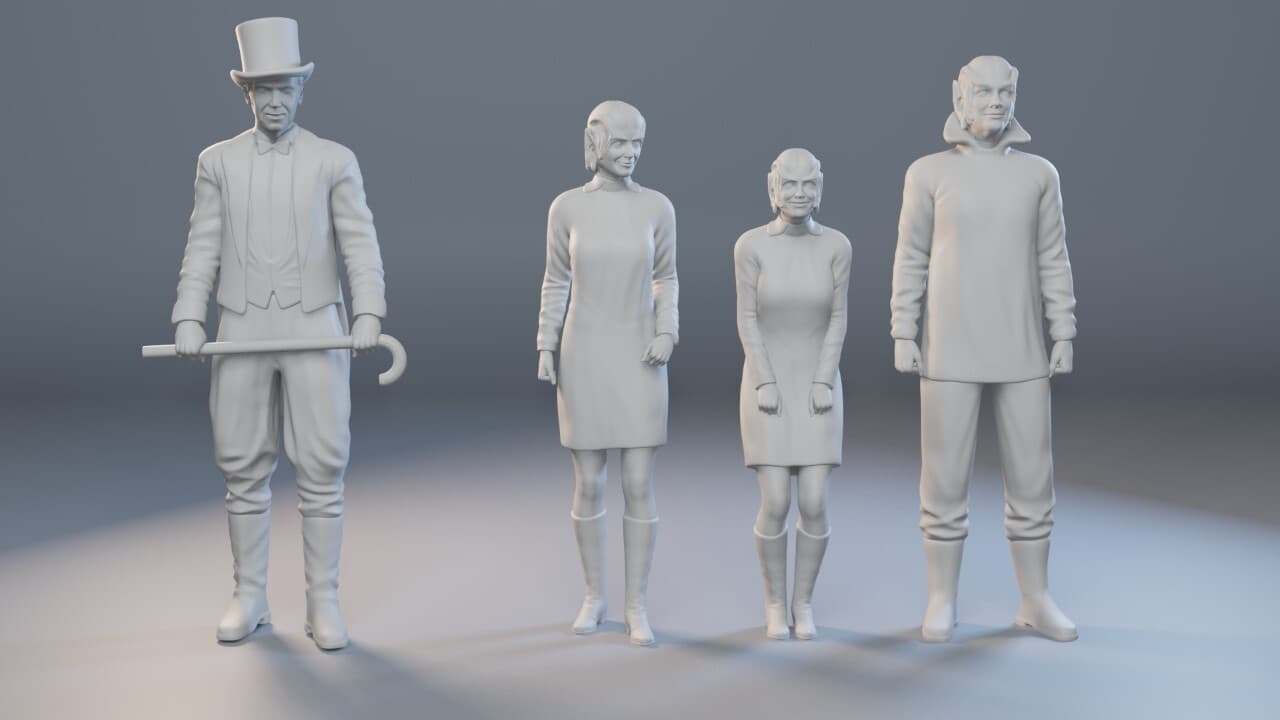 Lost In Space - Blast off into Space and Space Circus - 1:24 3D Printed 8-piece 2