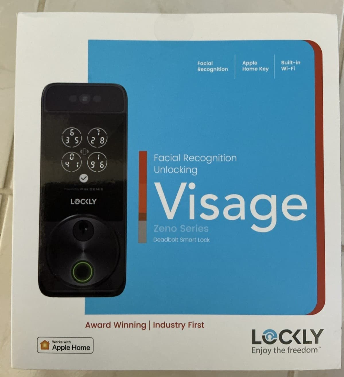 Lockly Visage Zeno Series Smart Lock, Facial Recognition & Fingerprint Keyless