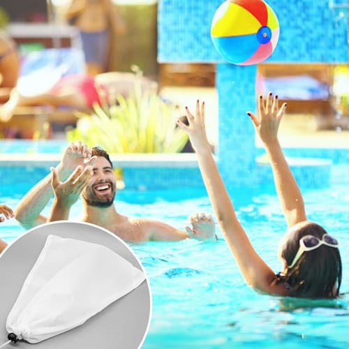 4Pcs Pool Vacuum Replacement Mesh Bag, Leaf Net Bag Fine White 4