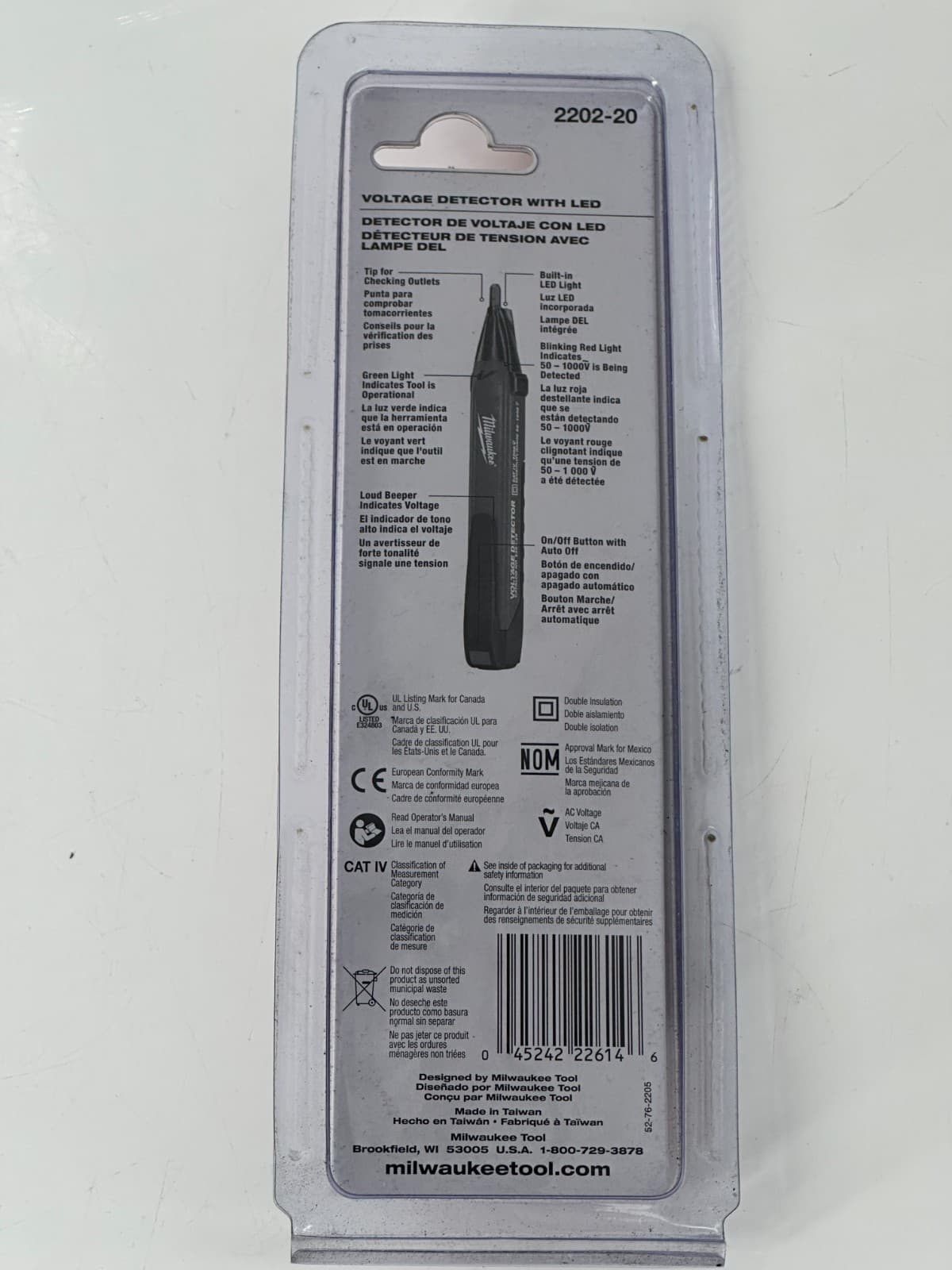 Milwaukee 2202-20 Voltage Detector with LED 2