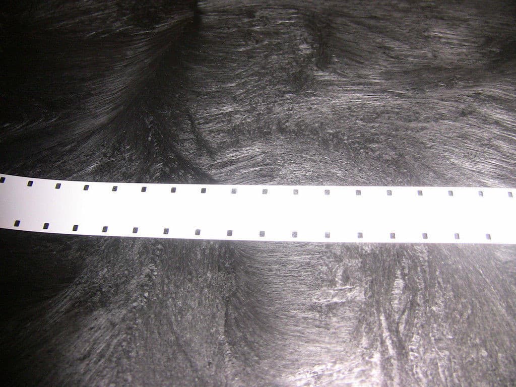 16MM DOUBLE PERF. WHITE FILM LEADER  NEW MYLAR (estar) 1000FT ROLL 2