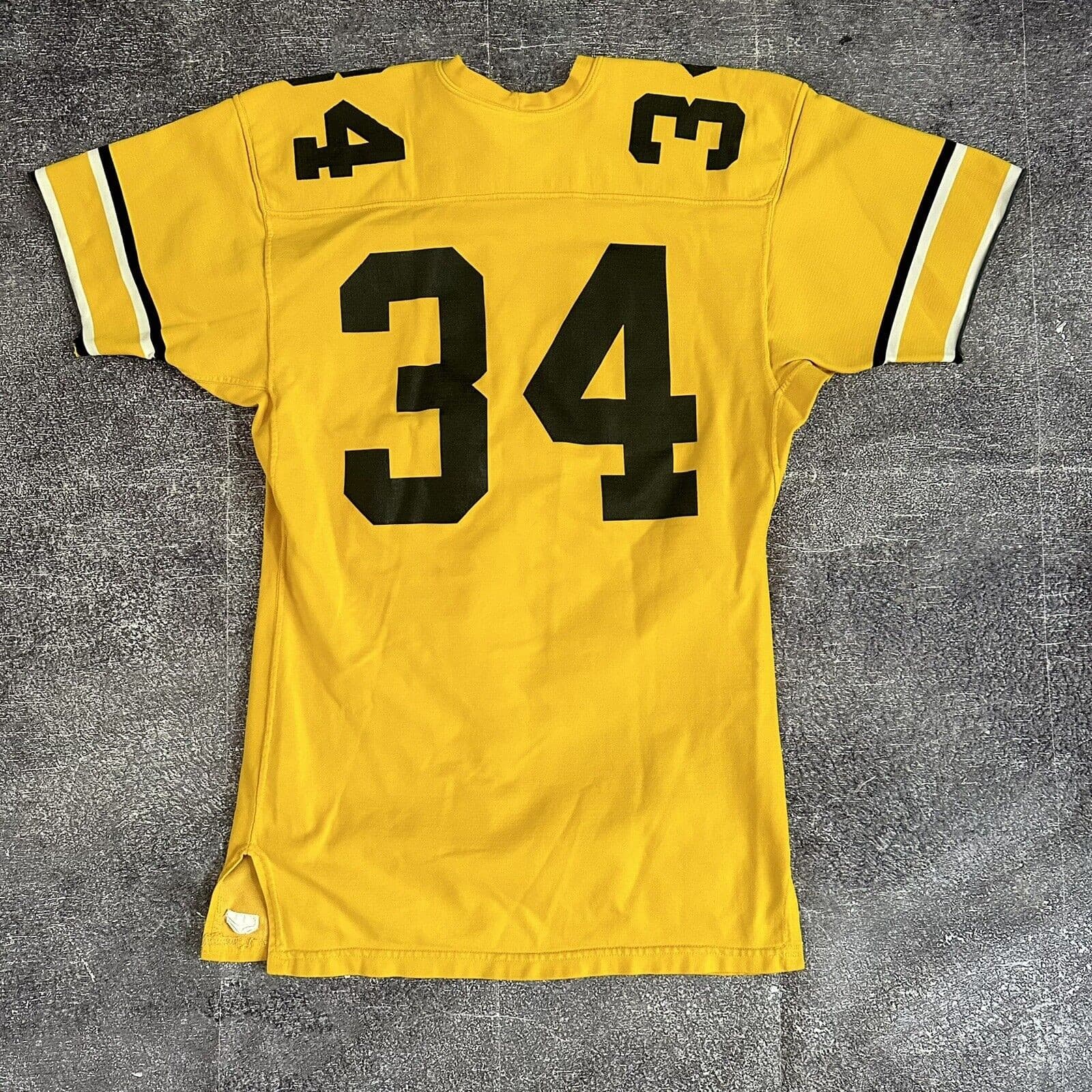 Men's Vintage 50's Powers Iowa Hawkeyes Game Worn Used Football Jersey Sz 40 60s 5