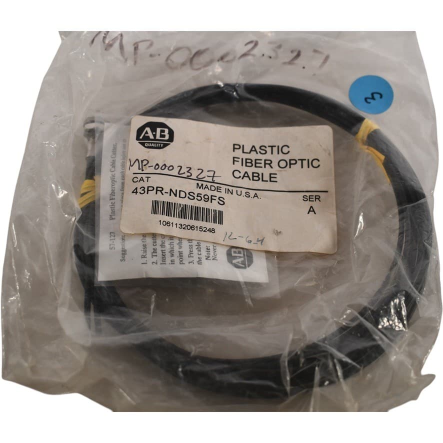 NEW Allen Bradley 43PR-NDS59FS Plastic Fiber Optic Cable, Diffuse