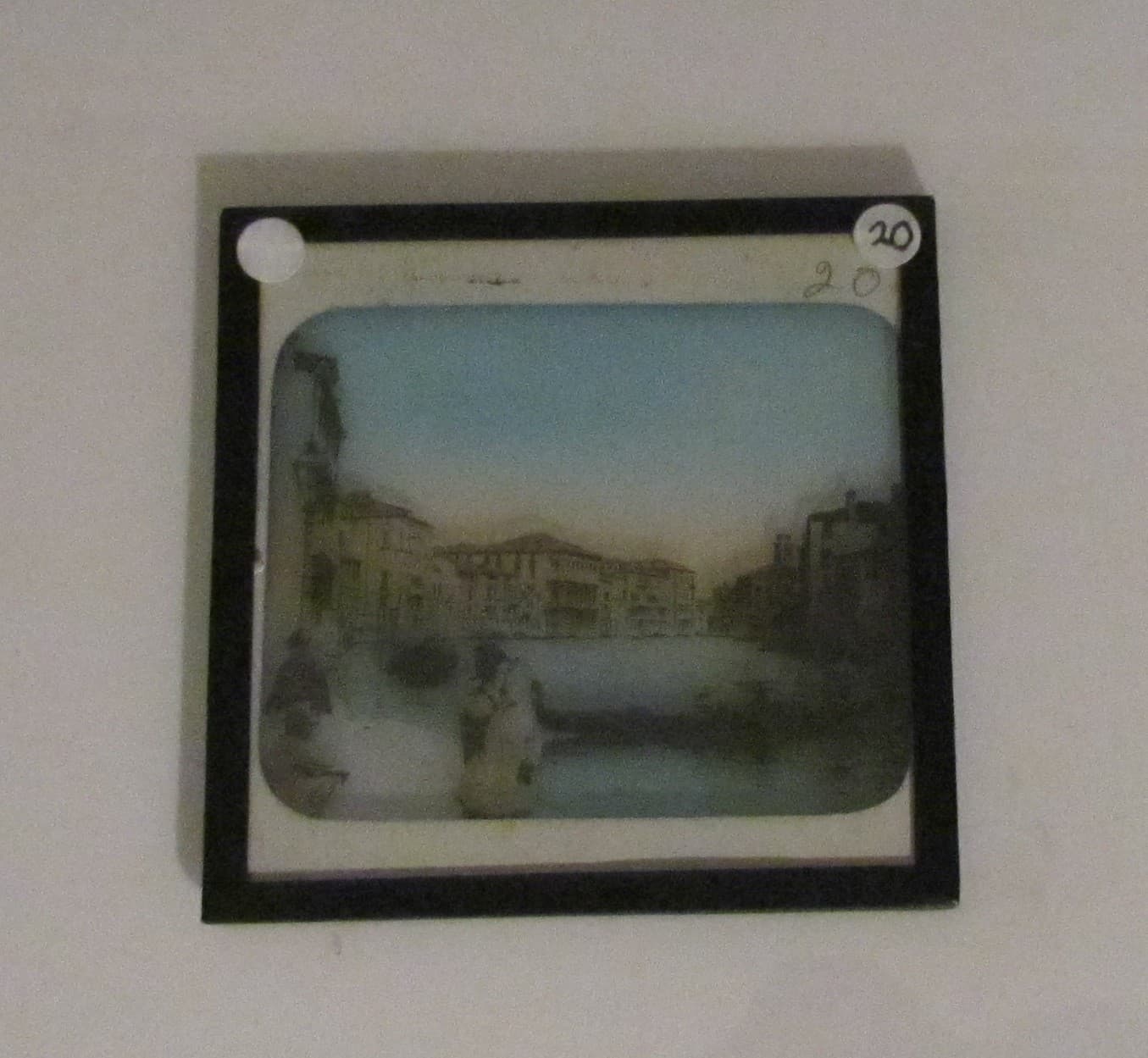 Glass Magic Lantern Slide VENICE NO20 ON THE GRAND CANAL C1900 PHOTO VENEZIA 2