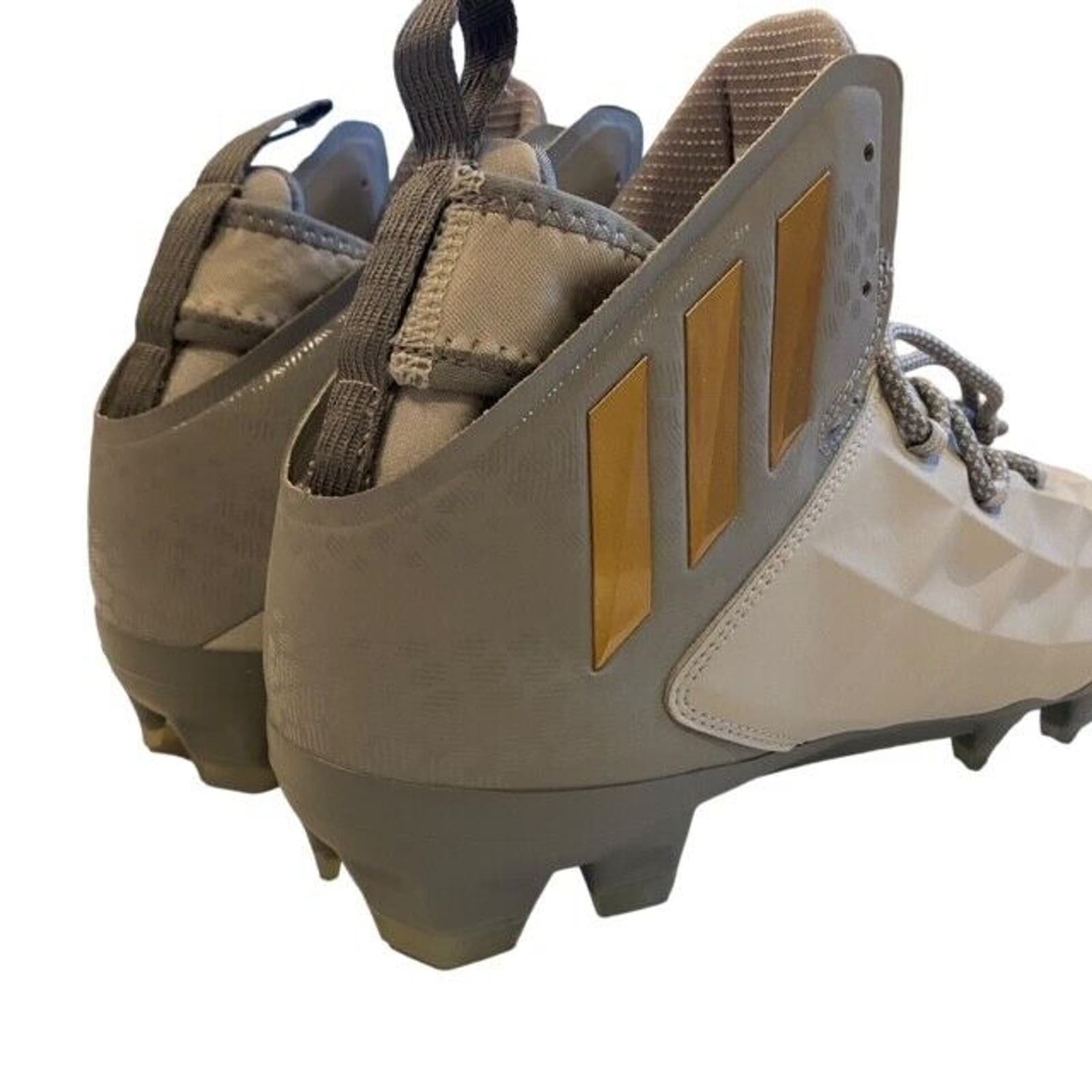 Adidas Freak Lax Mid Football Cleats CG4257 Gray Gold Mens Size 12.5 6