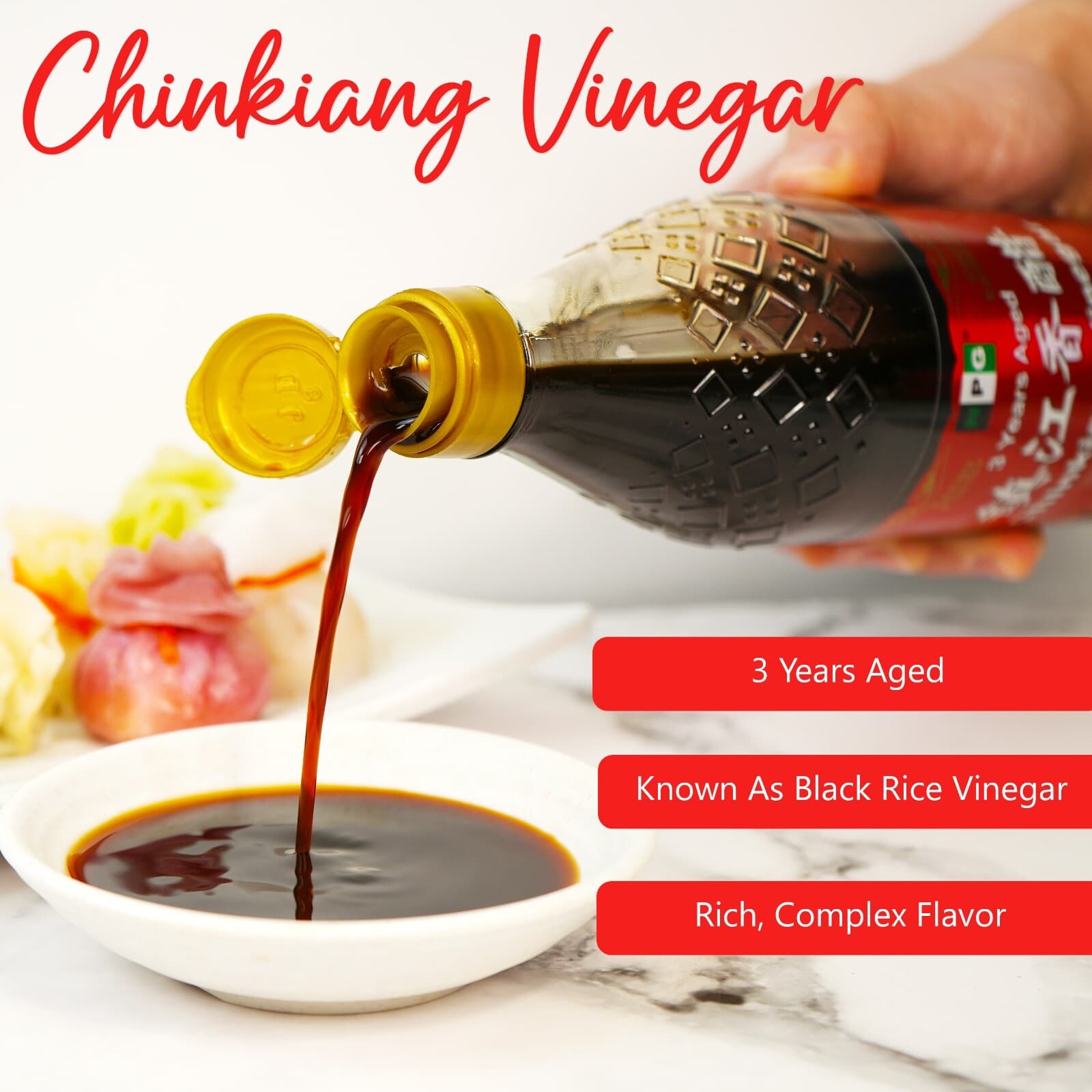 NPG Authentic Chinkiang Vinegar 19.61 Fl Oz, Aged 3 Years Zhengjiang Vinegar 3