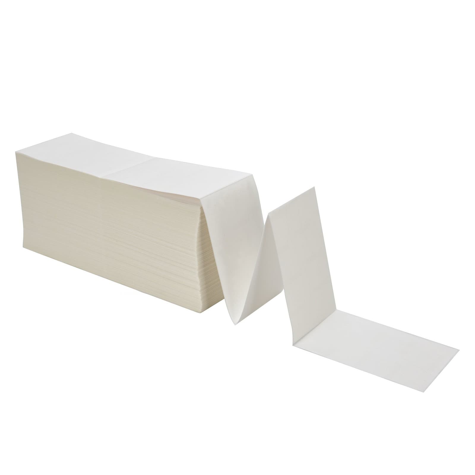 4000-20000 4x6 Fanfold Direct Thermal Shipping Labels Perforated Label For Zebra 5