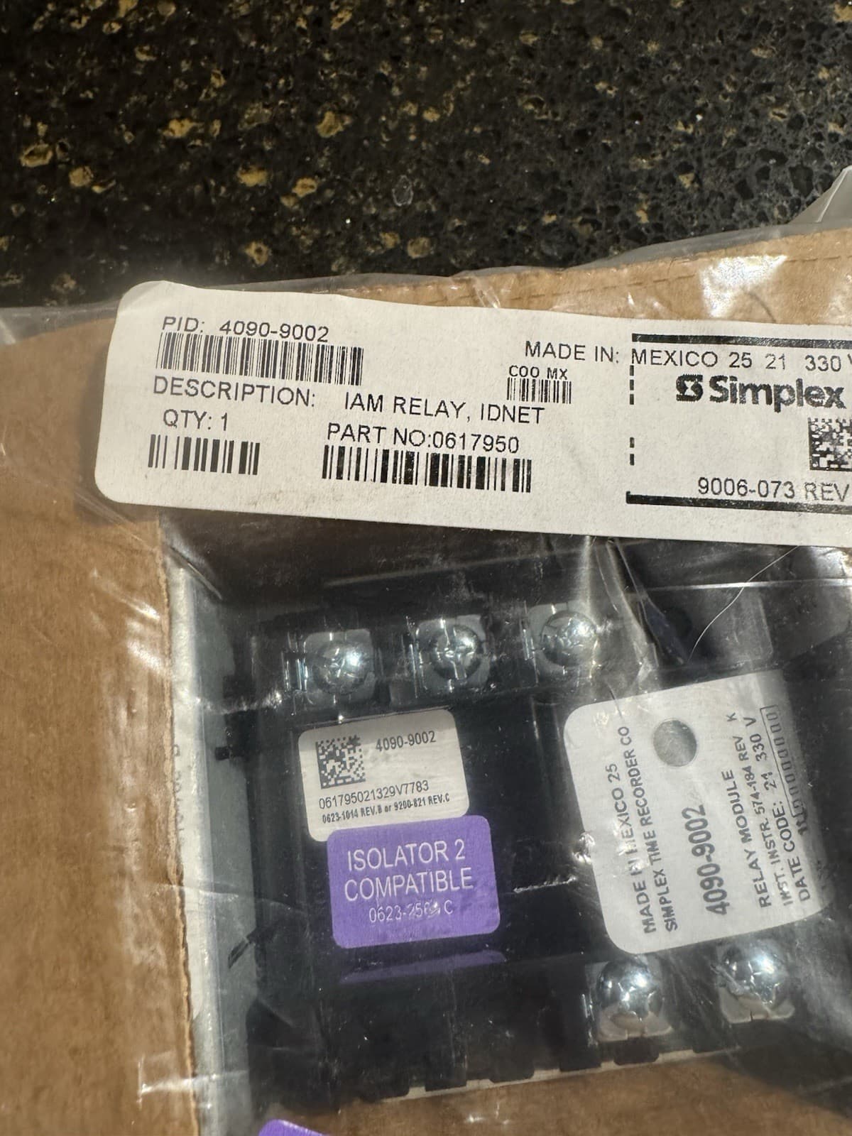 Simplex 4090-9002 Individual Addressable Relay Module 2