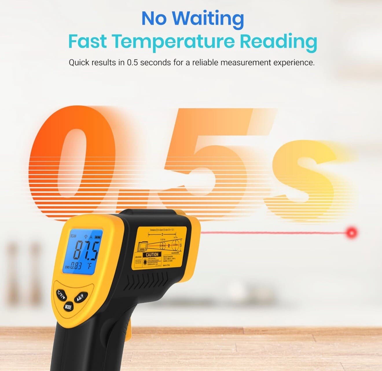 Etekcity Lasergrip 774 Non-Contact Digital Infrared Thermometer 4