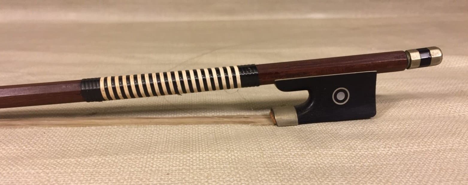 Vintage Richard Geipel Violin Bow Germany Eight Sided Shaft Circa 1950 3