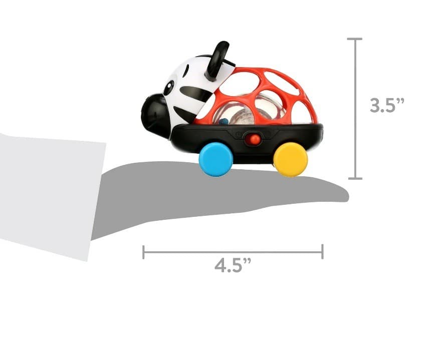 Baby Einstein Curious Car Zen Oball Toy Car & Rattle, Light Up, Ages 3 Months+ 4
