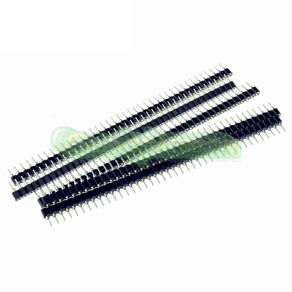 5PCS Strip Tin PCB Female IC Breakable 40pin Single Row Round Header Socket