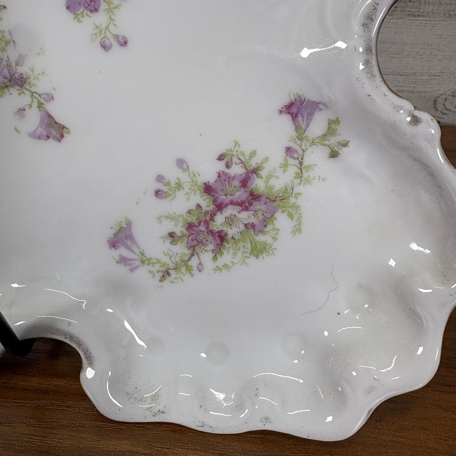 Antique Victoria Austria Scalloped Serving Platter 11" x 7" 4