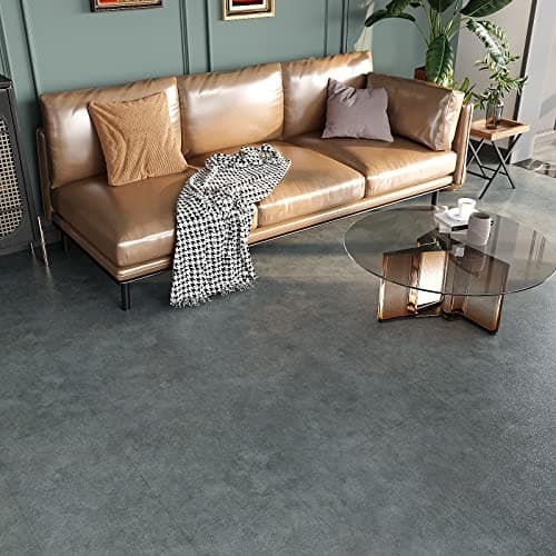  12''x24'' Peel and Stick Floor Tile Waterproof Grey Floor Tile Box of 24 Tiles 4