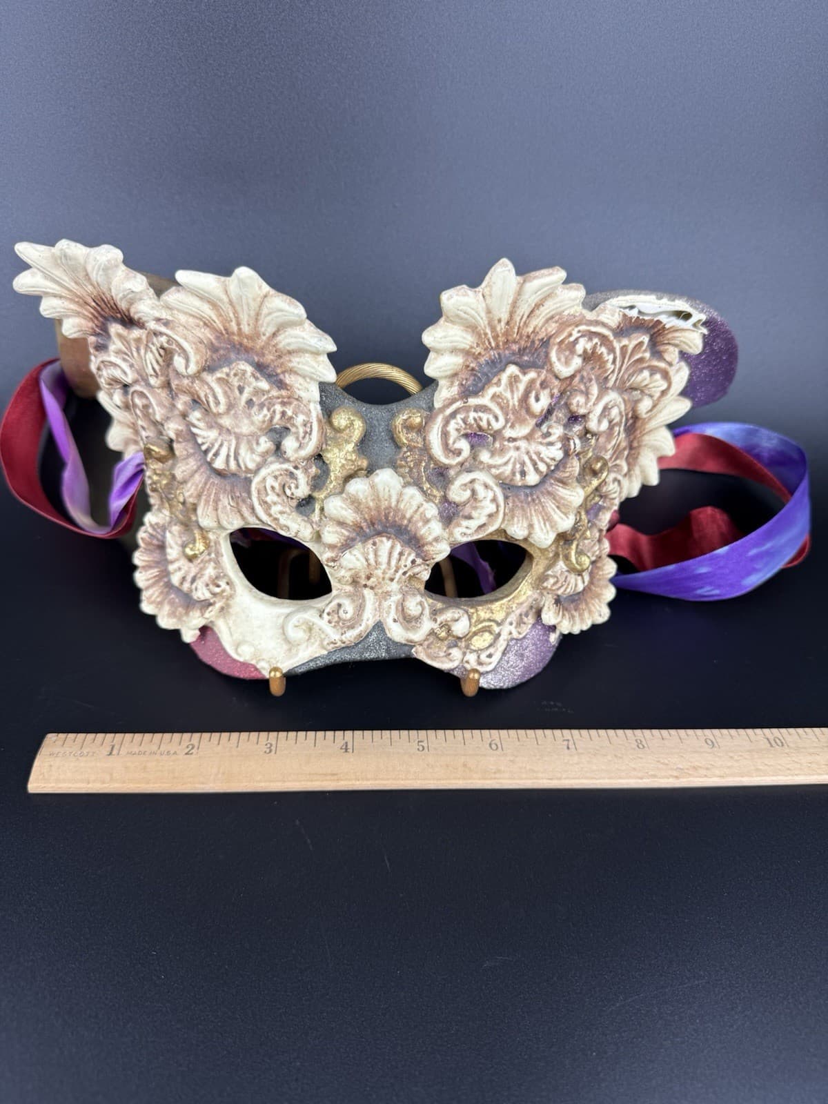 Katherine's Collection MASQUERADE MASK MARDI GRAS Resin Mask