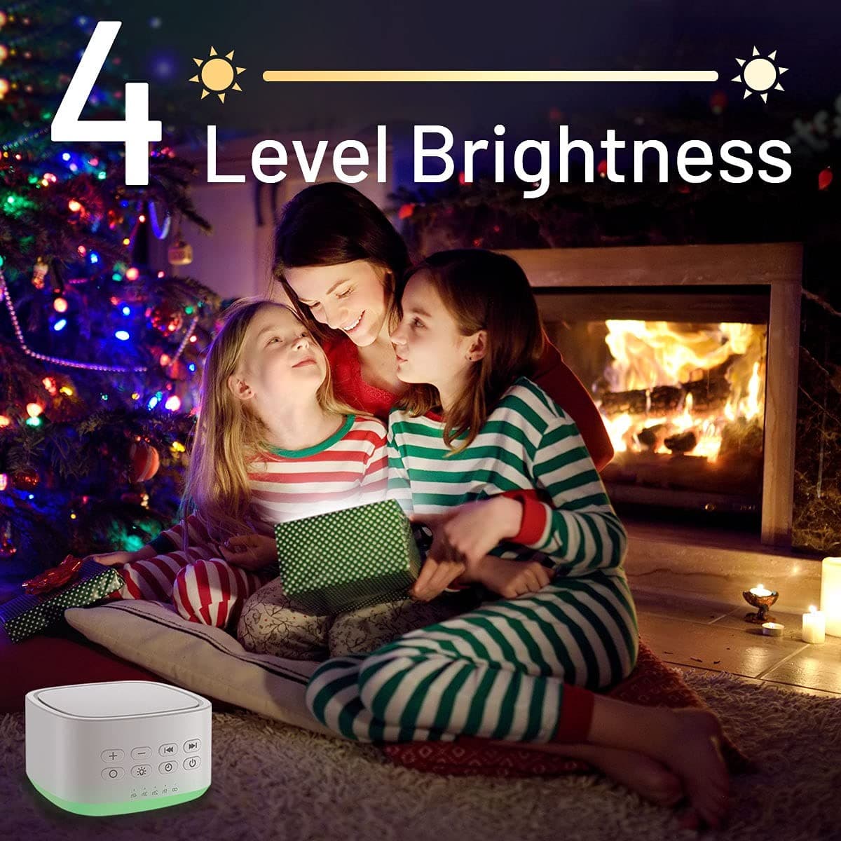 Magicteam White Noise Machine 10 Colors Lights and 25 Soothing Sounds Sleep S... 5
