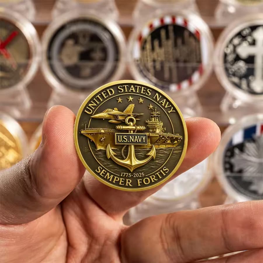 Navy 250 Anniversary Challenge Coin Military Collectable Armed Forces D 1-pc 2