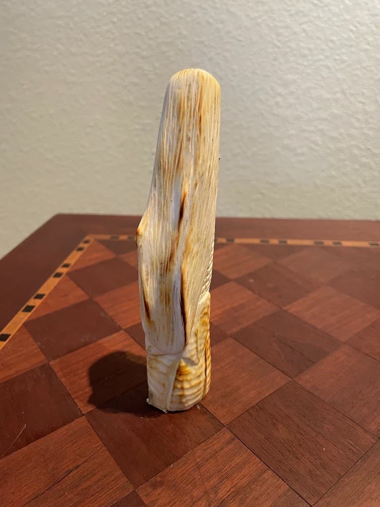 Zuni Corn Maiden Fetish by Marcus Panteah – Antler w/ Turquoise & Coral Necklace 4