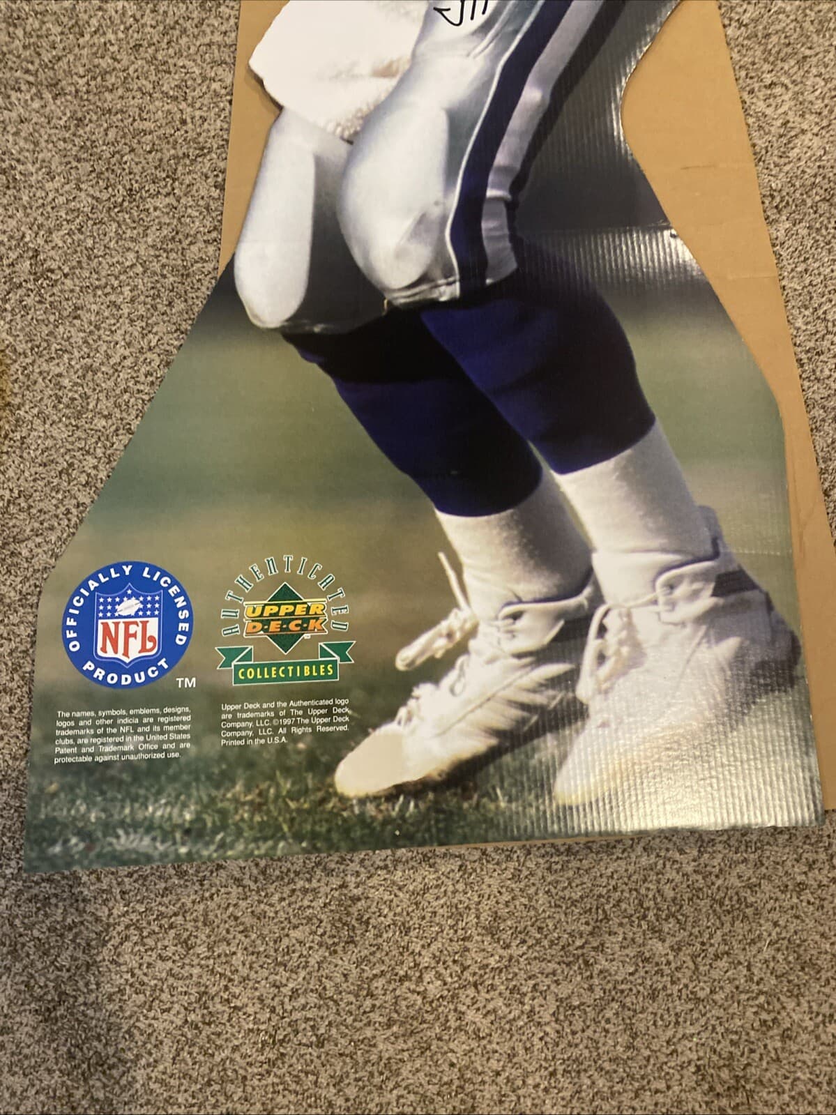1997 Upper Deck Troy Aikman Life-Sized Cardboard Cutout Stand-Up - Brand New 4