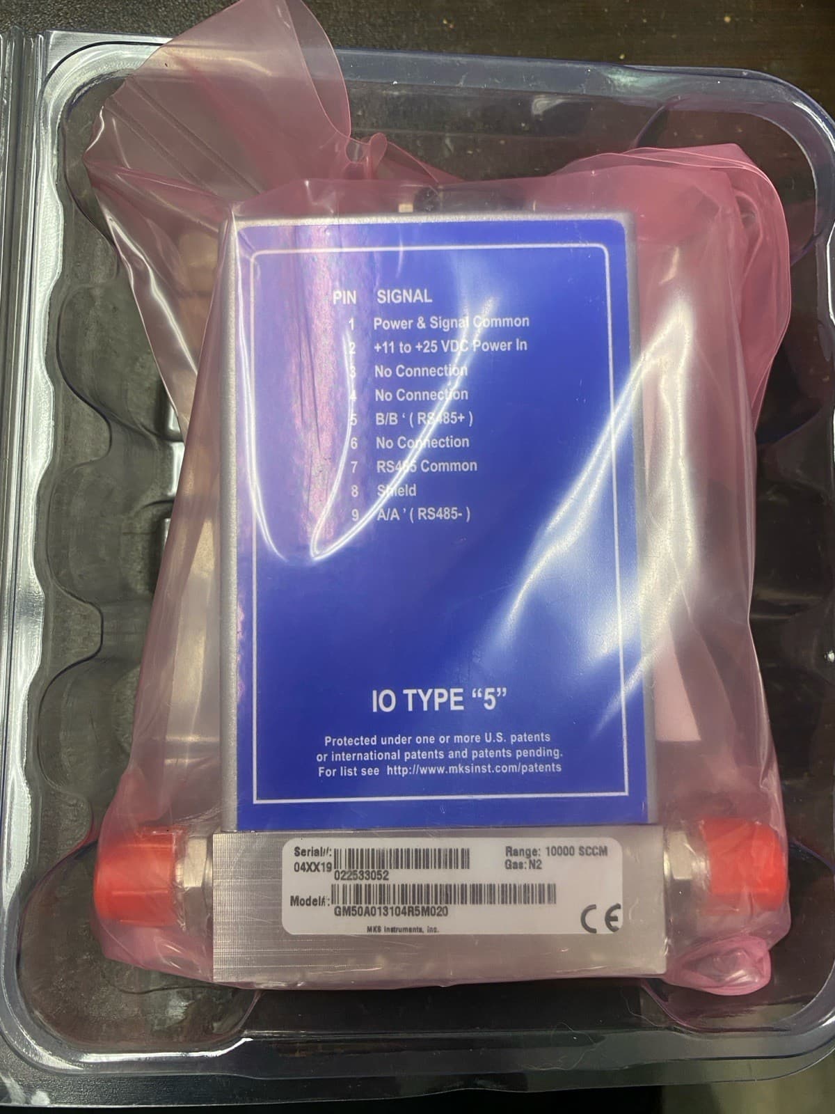 🔥🆕🔥 P4B013504R600AA MKS Instruments 10K SCCM MFC Mass Flow Controller Gas N2 4