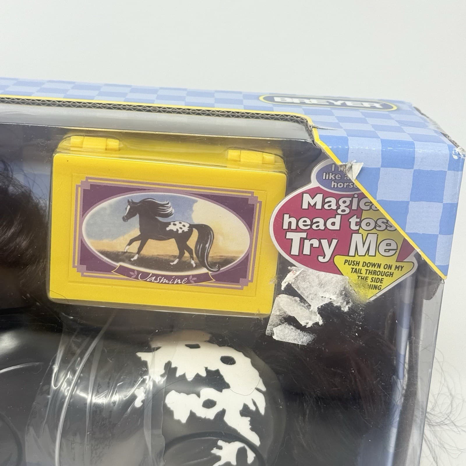 Breyer Pony Gals Jasmine Black Appaloosa Show Horse NIB Hair 2008 6