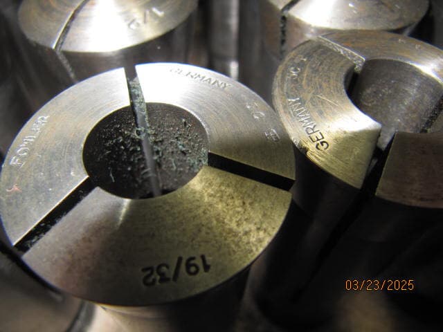 5c collet set used Fowler garmany set of 48 ea 1/64" to 1-1/8" by 64" 4