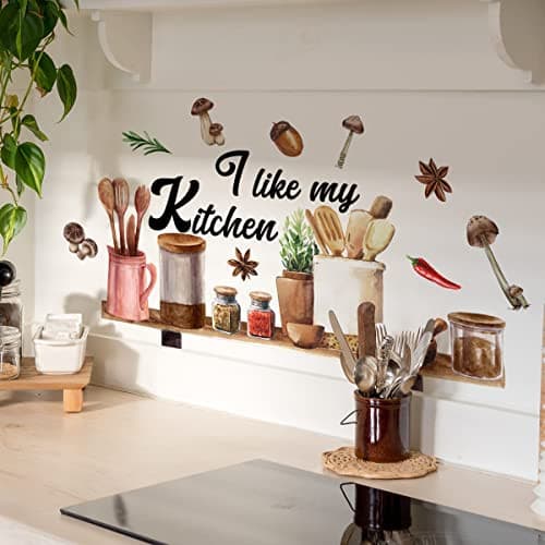 Kitchen Wall Stickers Kitchen Quotes Wall Decals I Like My Kitchen Wall Decals  6