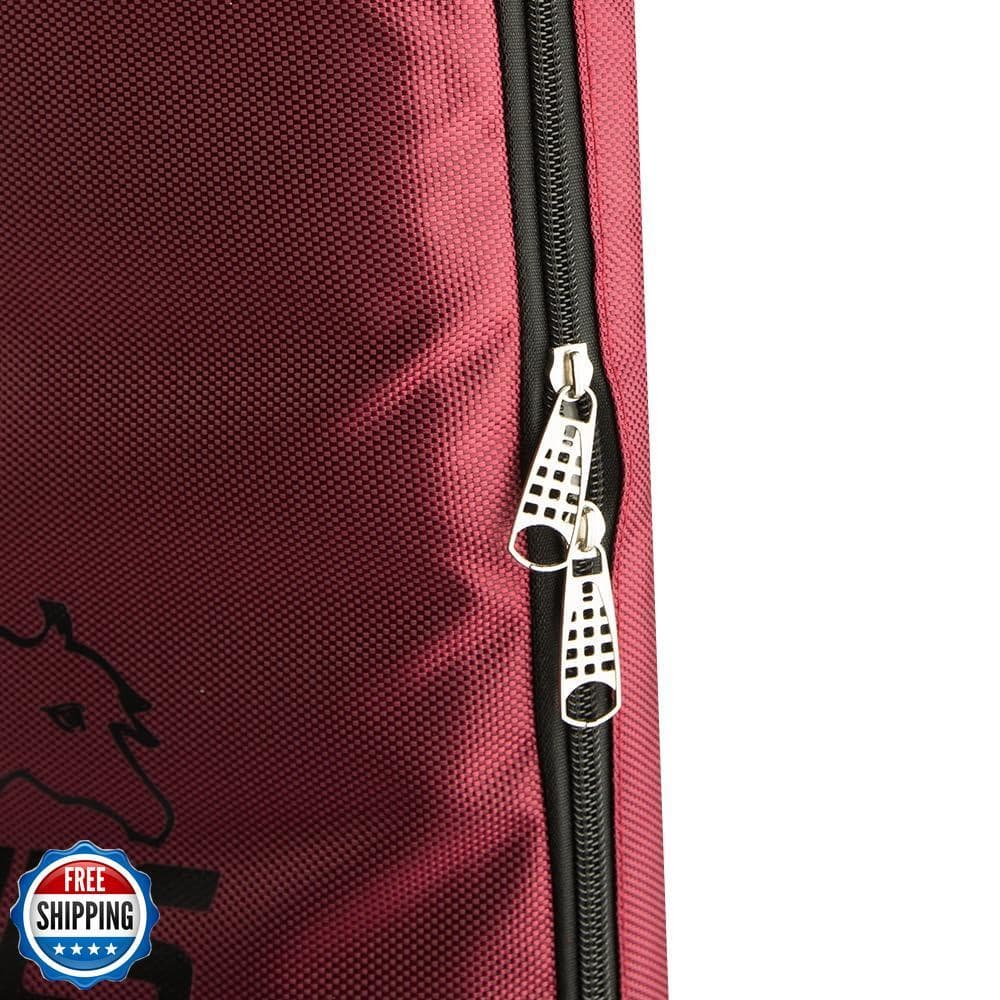 Y.J TAILS Horse Bridle Bag, Horse Tack Carry Bag with 3 Prong Tack Rack for H 5