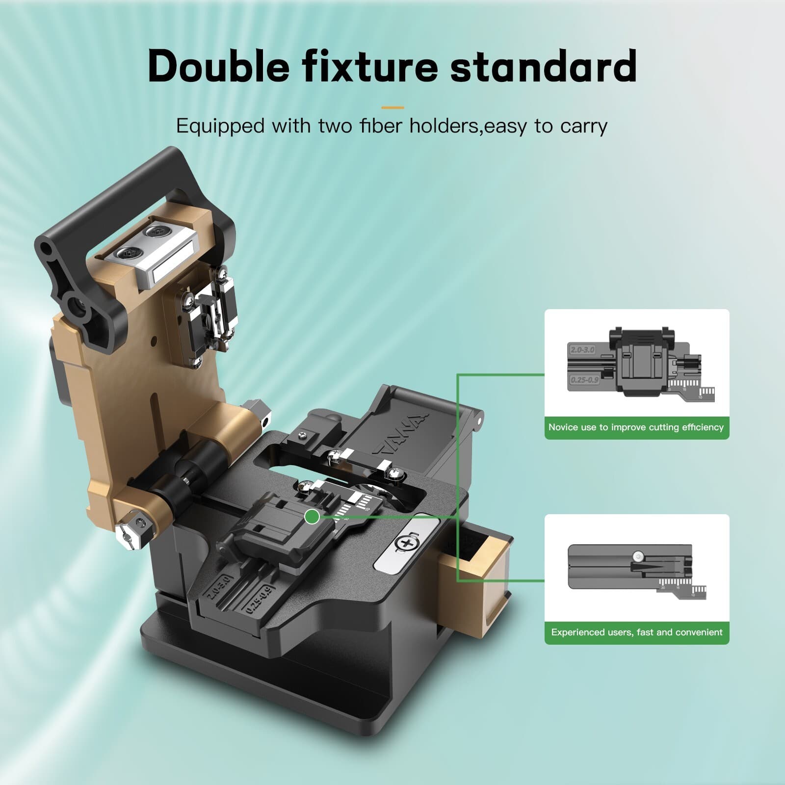 New High Precision TAWWA Fiber Optical FC-30 Fiber Cleaver with 3-in-1 Holder 5